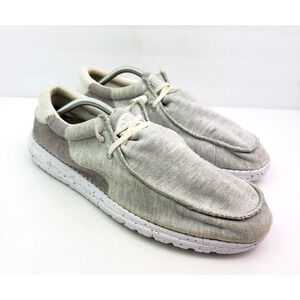 Hey Dude Wally Stitch Mens Size 13 Optic White Slip On Casual Loafer Shoes